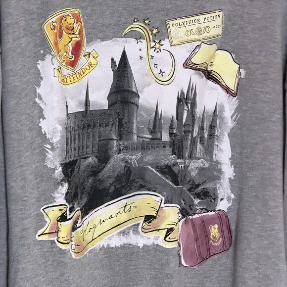 Wizarding World Harry Potter Gryffindor Juniors Sweatshirt Gray XXL bv - Picture 2 of 7